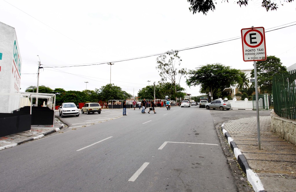 A praça de táxi (Crédito: Divulgação)