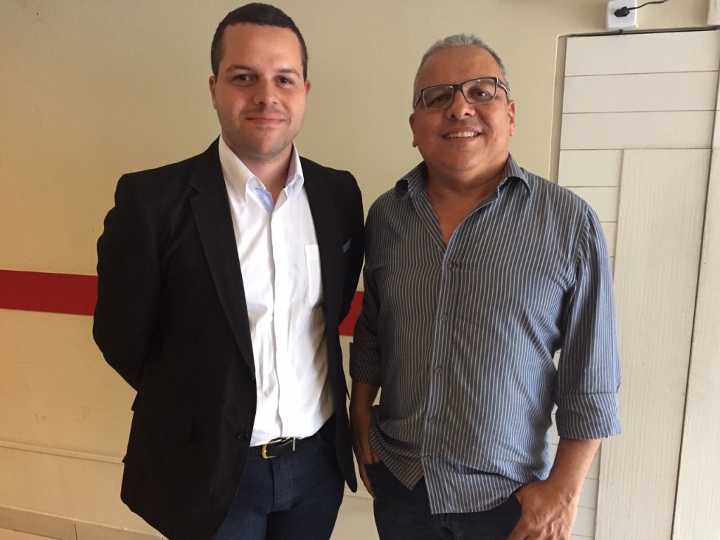 João Lucena, gerente de Marketing e Comunicação da Chlorophylla e Pedro Ernesto gerente comercial da marca (Crédito: Thiago Lagos)