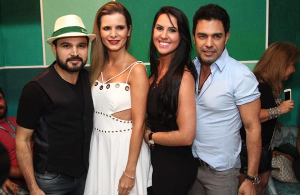 Luciano, Flávio, Graciele e Zezé (Crédito: Anderson Borde/AgNews)