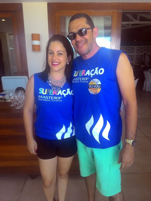 O casal Shirley e Marcelo Oliveira (Actual Turismo)