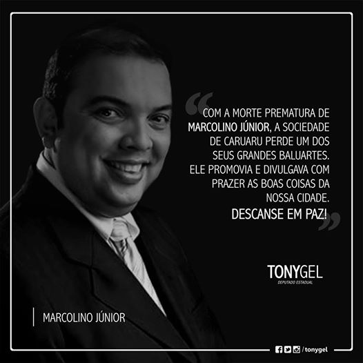 Mensagem do deputado Tony Gel (Crédito: Divulgação)