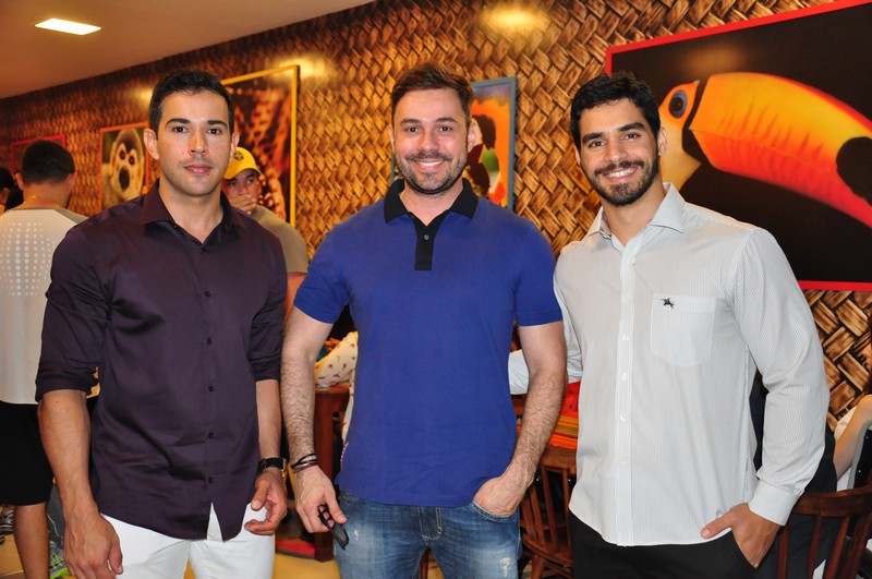 Leandro, Fabiano Barbosa e Evangelista (Crédito: Cristiano Britto)