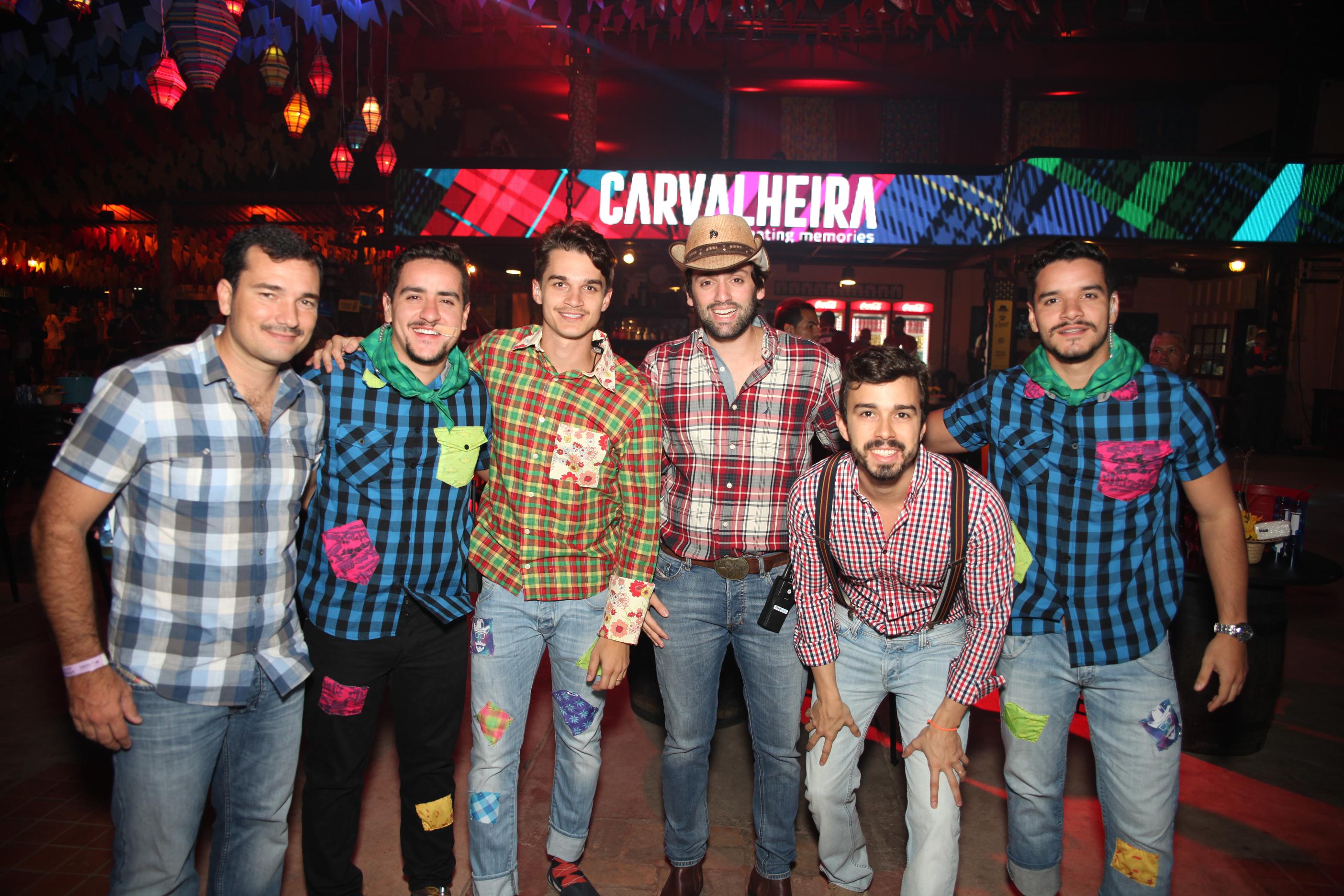 Os produtores do evento Geraldo Bandeira de Melo, Walmir Wanderley, Victor Carvalheira, Jorge Peixoto, Rafael Lobo e Thiago Wanderley (Crédito: Vinícius Ramos/Divulgação) 