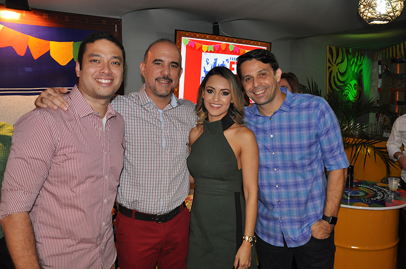 Carlos Humberto, Willame Souza, Juliana Guimarães e Vladimir Melo (Crédito: Bruno Brandão)