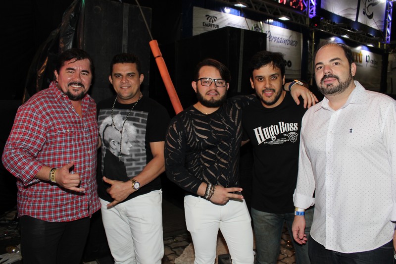 Fábio Jupi, Isaías CDs, Galeguinho das Encomendas, Ygor Saldanha e Ronaldo Camargo (Crédito: Juelayne Gondim)