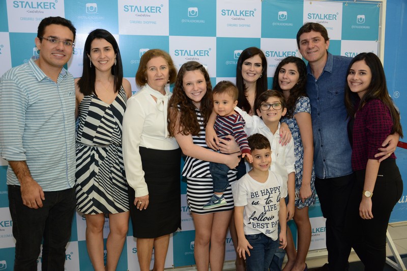 Victor Caroca, Iana Lícia, Aliriana Cavalcanti, Ana Lícia, Vinícius Caroca, Ivana Novais, Lívia, Davi e Emiliano Novais. Crédito: André Torres