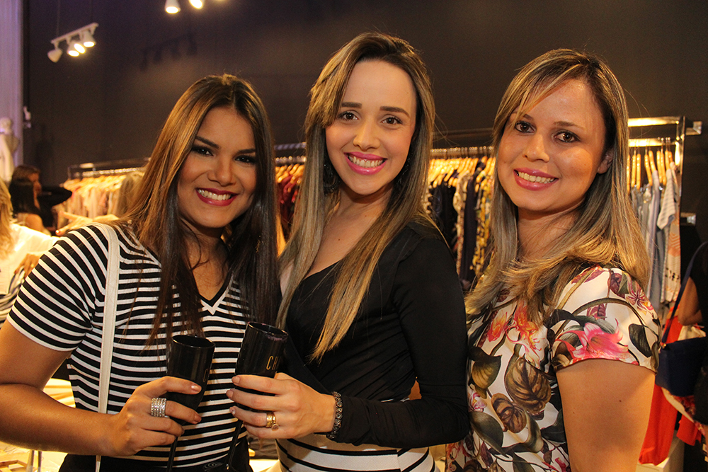 Cinthia Ribeiro, Sara Moraes e Watsa Shirley (Crédito: Juelayne Gondim)