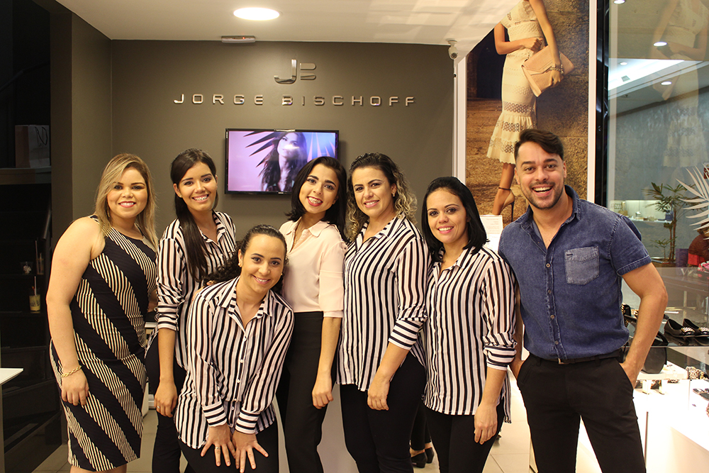 A equipe da loja (Crédito: Juelayne Gondim)