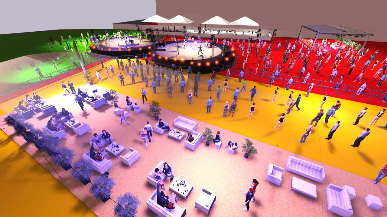 Detalhe do mapa do evento (Crédito: Divulgação)