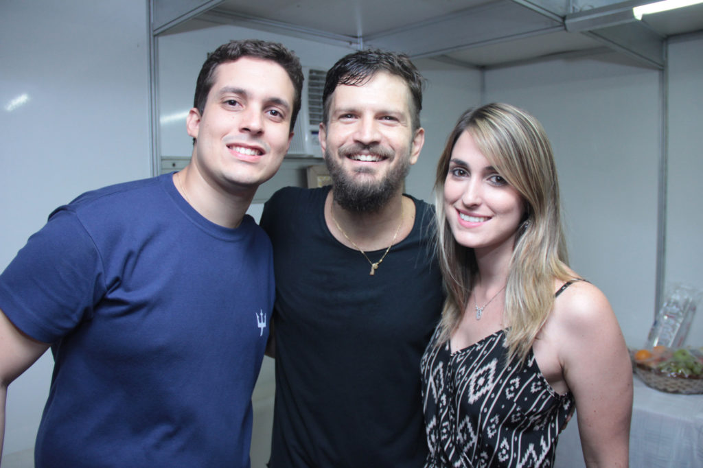 Rodrigo, Saulo e Patricia Maçães  (Crédito: Luiz Fabiano)
