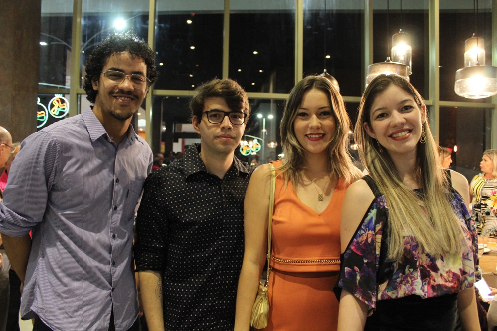 Filipe Carvalho, Anderson Soares, Thays Lima e Carolina Leite (Crédito: Juelayne Gondim)