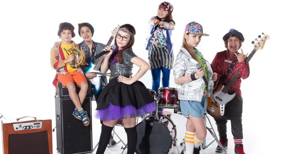 A banda infantil (Crédito: Divulgação)