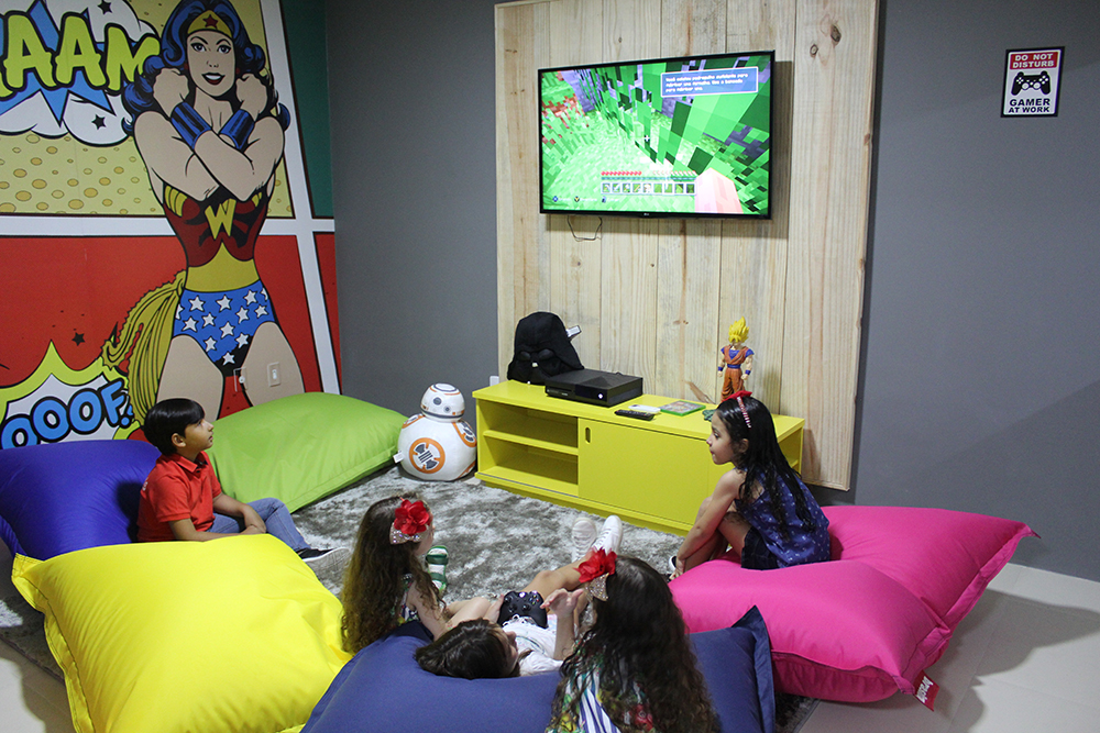 A criançada já aproveitou para usar os espaços (Crédito: Juelayne Gondim)