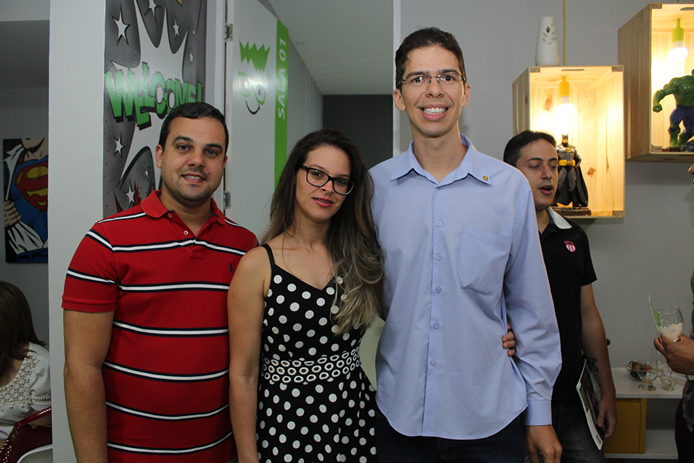 Rodrigo Lopes, Gleyciane Florêncio e Laurentino Melo (Crédito: Juelayne Gondim)