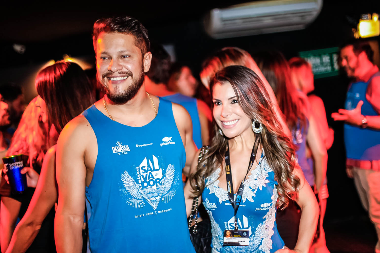 Alan Salles e Stefania Brito