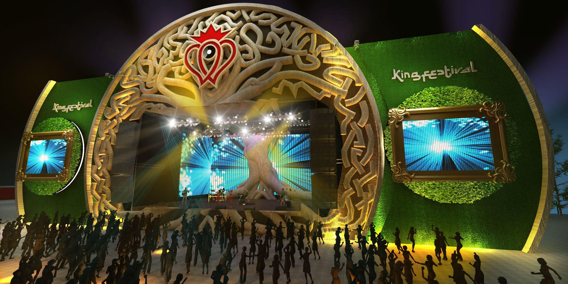 A estrutura do King Festival, maior festival eletrônico do Nordeste