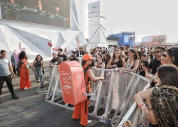ROCK IN RIO – Público tem proteção solar gratuita durante onda de calor