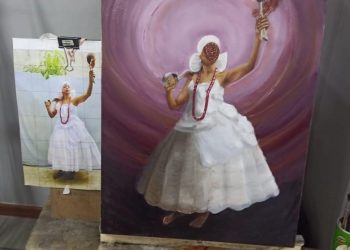 Terreiro de matrizes africanas em Caruaru sedia exposição de quadros que celebram a espiritualidade no candomblé