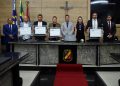 Fred Marcelo e Jackeline Sales são homenageados na Câmara de Vereadores de Caruaru