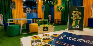 Shopping Difusora entra no clima da Copa do Mundo com confecção gratuita de figurinhas personalizadas