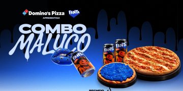 Domino’s lança pizza inédita que pinta a língua de azul